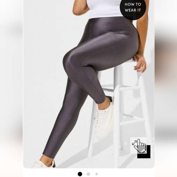 Torrid Full Length Signature Waist Red Liquid Legging 2x or 3x new! - Picture 5 of 7